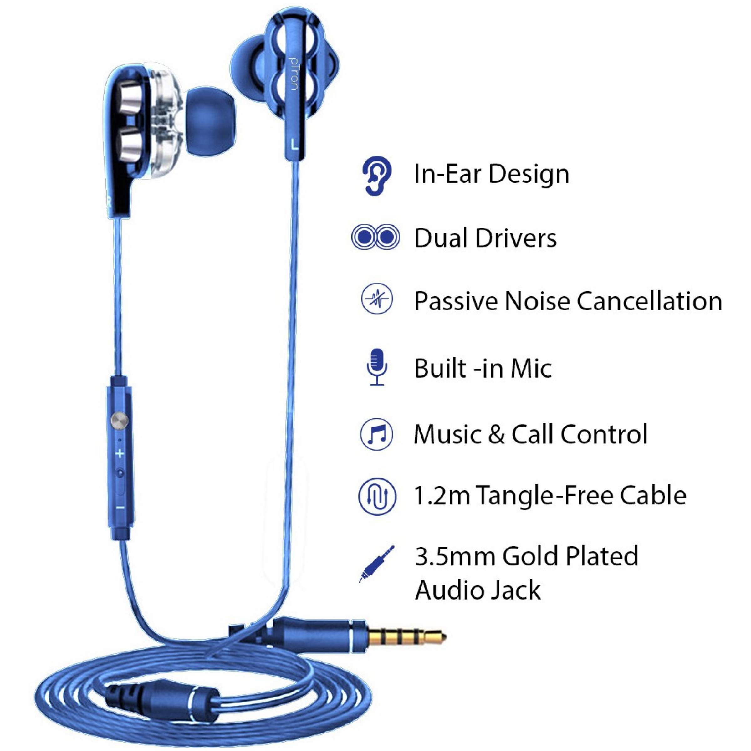 Ptron boom best sale pro wired headset